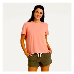 Vuori Women’s T-shirt in Light Cinnamon